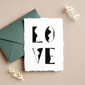 LOVE card design