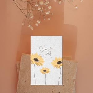 Stand tall sunflower card design